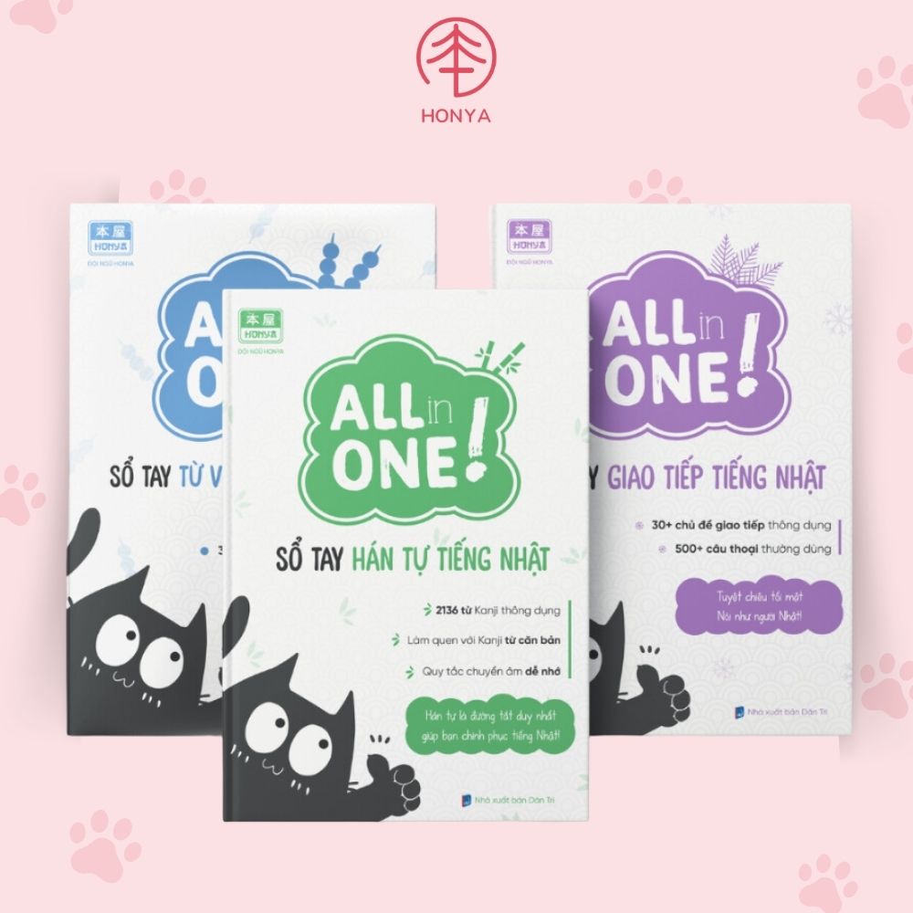 COMBO SỔ TAY TỪ VỰNG GIAO TIẾP - CHUYÊN NGÀNH - HÁN TỰ (3970 Yên)