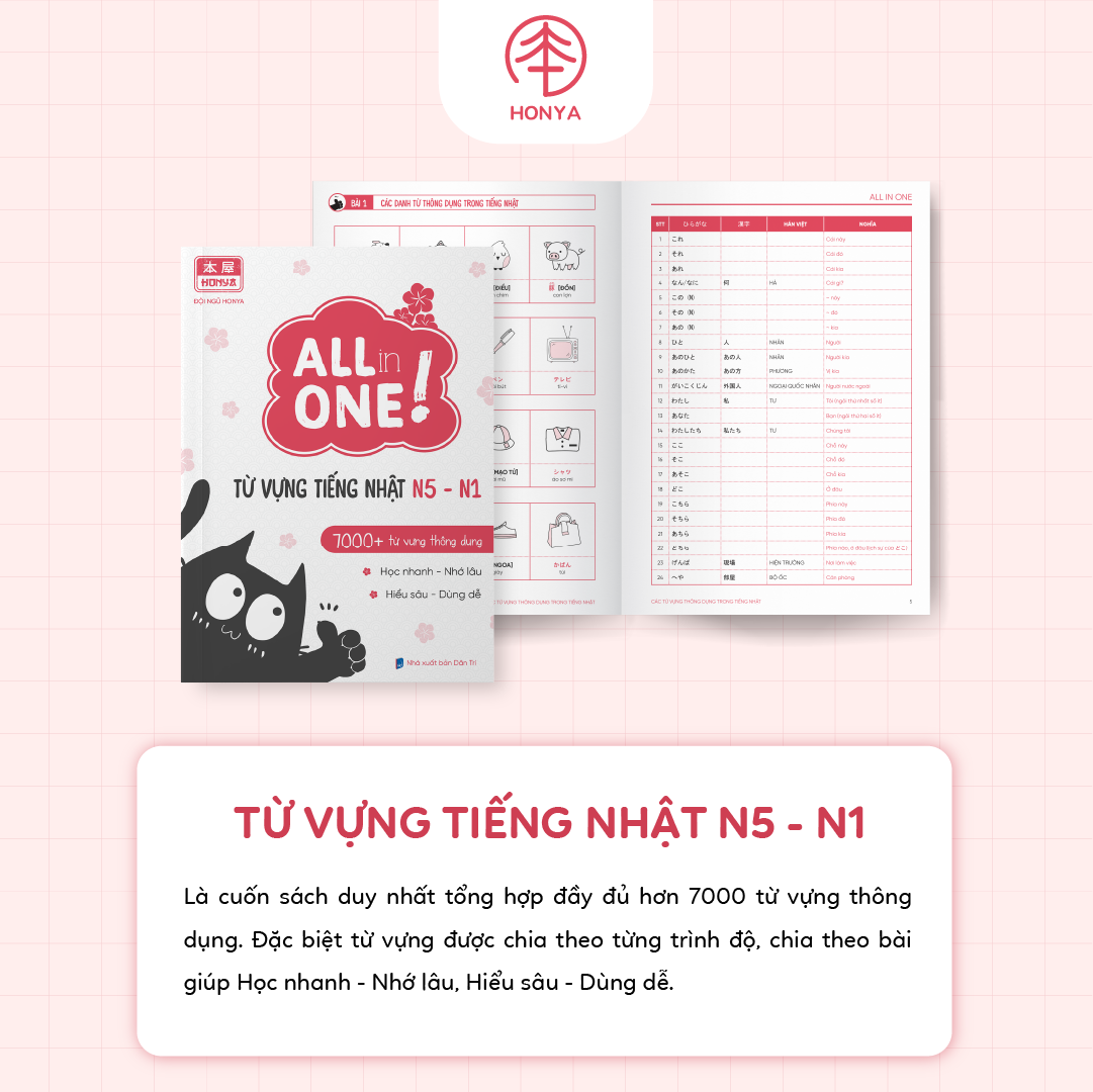 COMBO LÀM CHỦ TIẾNG NHẬT N5-N1 - ALL IN ONE