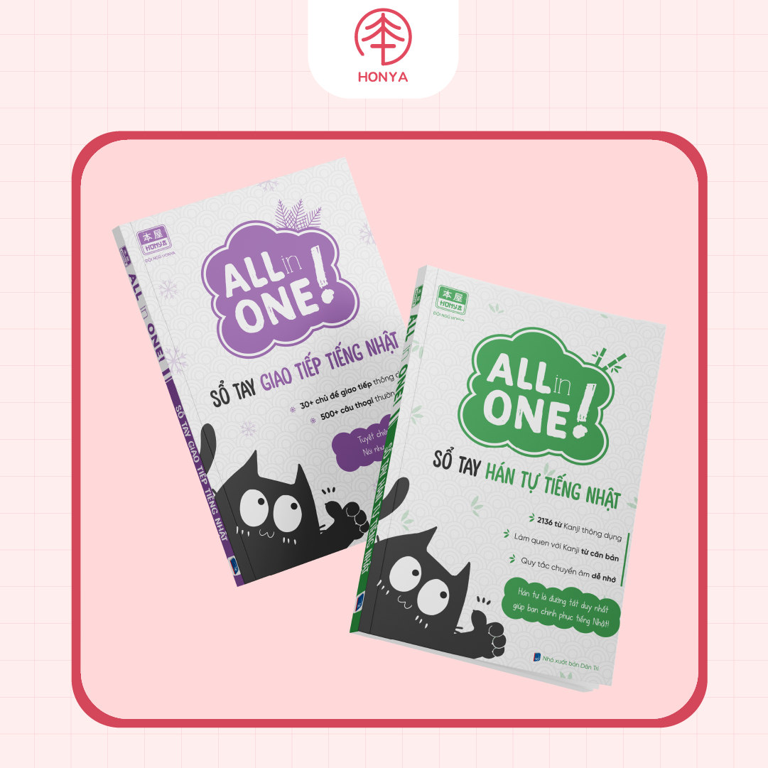 COMBO SỔ TAY GIAO TIẾP - SỔ TAY HÁN TỰ N5-N1