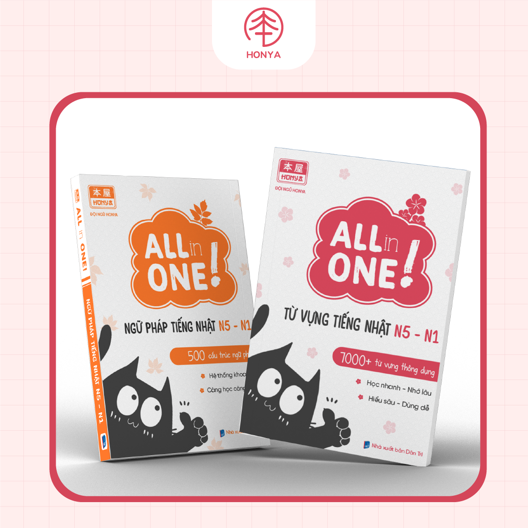 COMBO TỪ VỰNG - NGỮ PHÁP TIẾNG NHẬT N5-N1