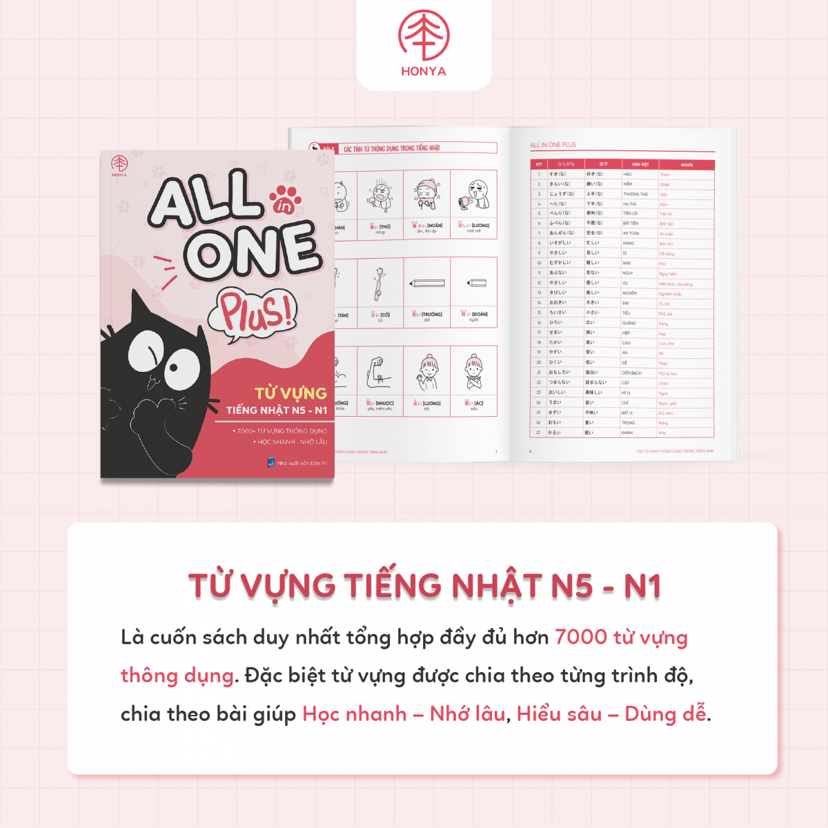 COMBO TỪ VỰNG - NGỮ PHÁP TIẾNG NHẬT N5-N1 (6330 Yên)