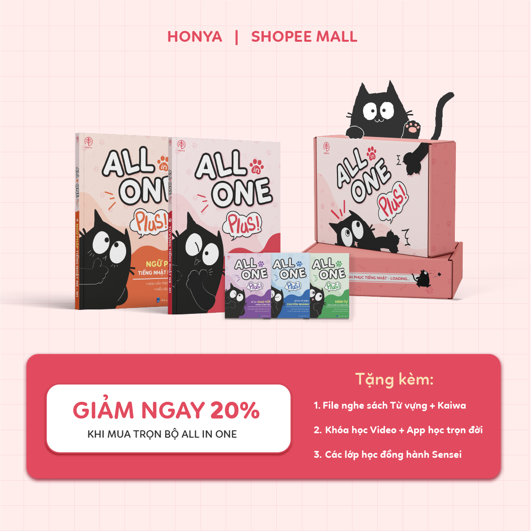 COMBO LÀM CHỦ TIẾNG NHẬT N5-N1 - ALL IN ONE (8900 Yên)